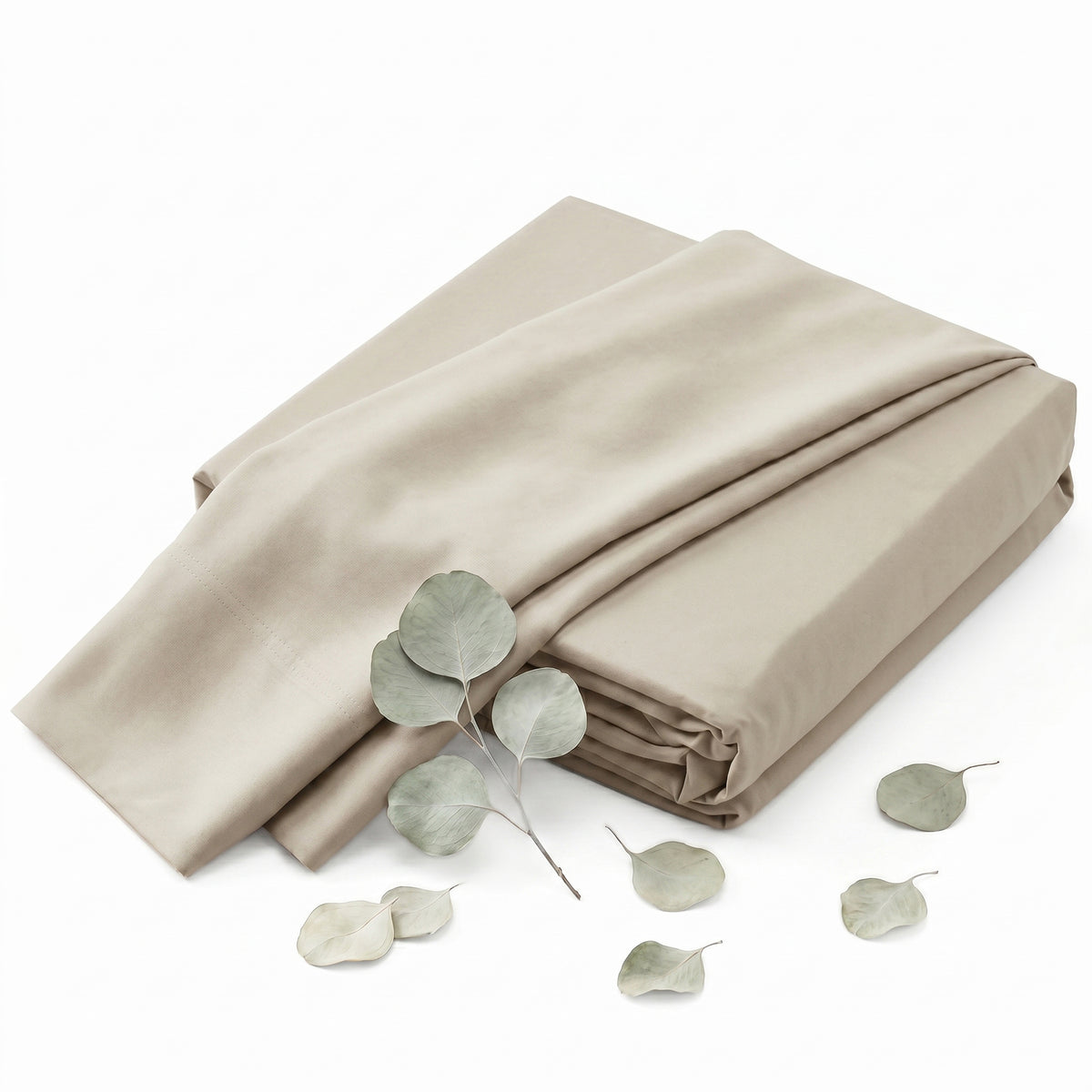 Premium Silky Soft 100% Tencel Lyocell Derived from Eucalyptus 4-Piece Sheet Set, Oeko-TEX Certified, King - Linen