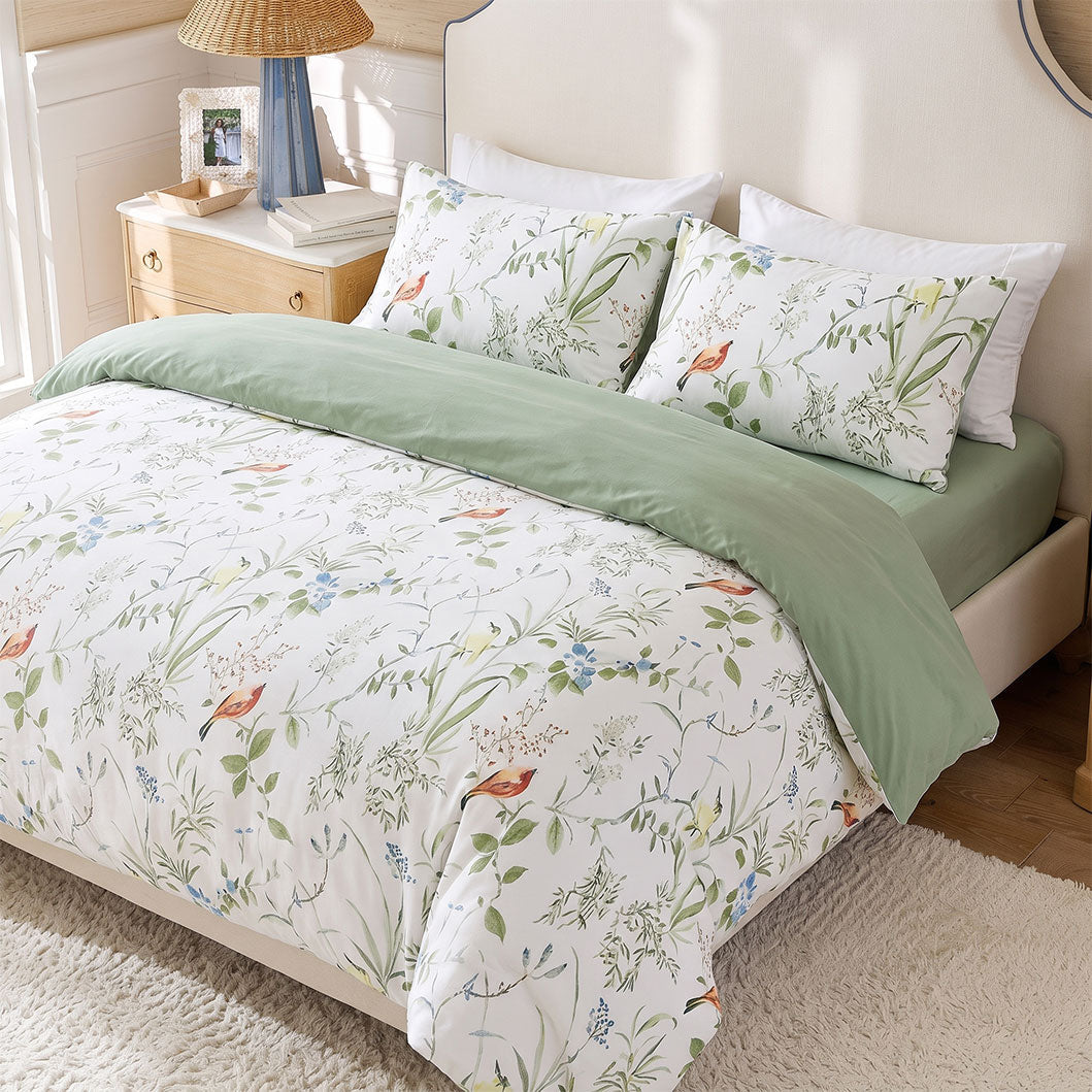 Audreamy Printed Microfibre Quilt Cover Set