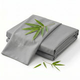 Luxuriously Soft 100% Viscose Derived from Bamboo 4-Piece sheet Set , Oeko-TEX Certified, California King - Silver Gray
