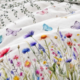 Audreamy Butterfly Printed Microfibre Quilt Cover Set