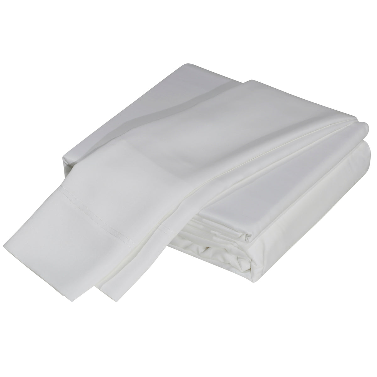 Luxuriously Soft 100% Viscose Derived from Bamboo 4-Piece Sheet Set , Oeko-TEX Certified, King -  White