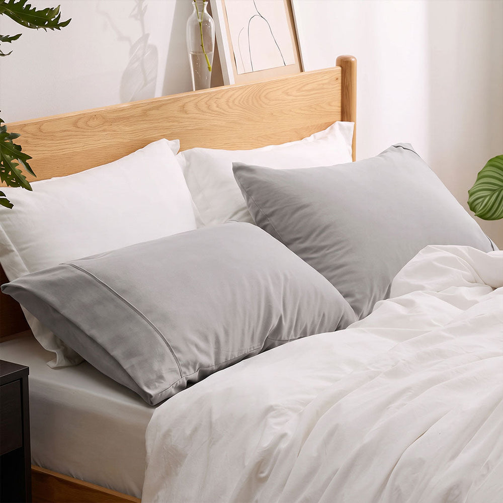 Audreamy Bamboo Cotton Twin Pack Pillowcases