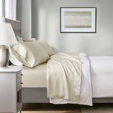 4-Piece Full HeiQ Smart Temperature Cotton Blend Sheet Set, Ivory