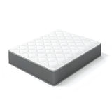 Queen Size 12 Inch Hybrid Mattress with Individual Pocket Coils, Memory Foam & 0.79 Inch Foam Topper, Grey