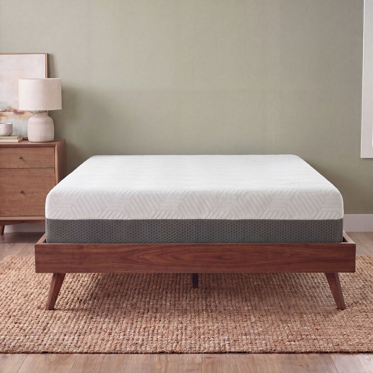 10 Inch Twin Medium Firm Gel Memory Foam Mattress with Temperature Regulating Cover